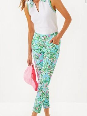 NWOT Lilly Pulitzer-UPF 50+ Luxletic 28" Corso Pant -Multi Lil SunOf A BunGolf 6